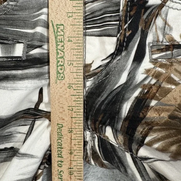 Sonia Bogner Pants Womens 30x29 Ankle Zip Pockets Palm Leaf Print AOP Turkey - Picture 15 of 16